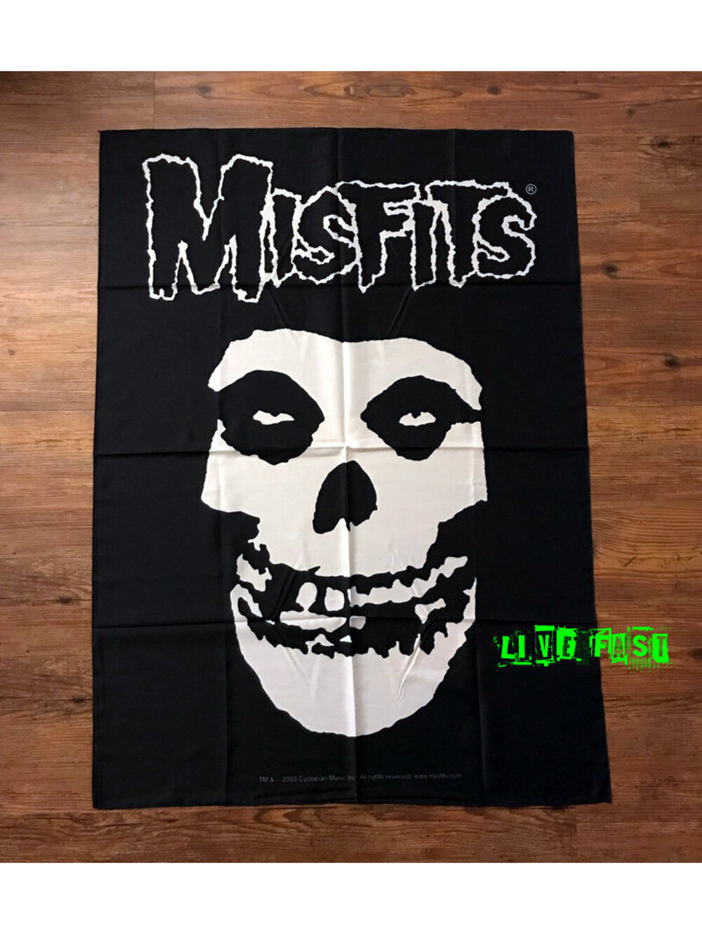 MISFITS CRIMSON GHOST Flag Banner Tapestry Fabric Poster Vintage 2003